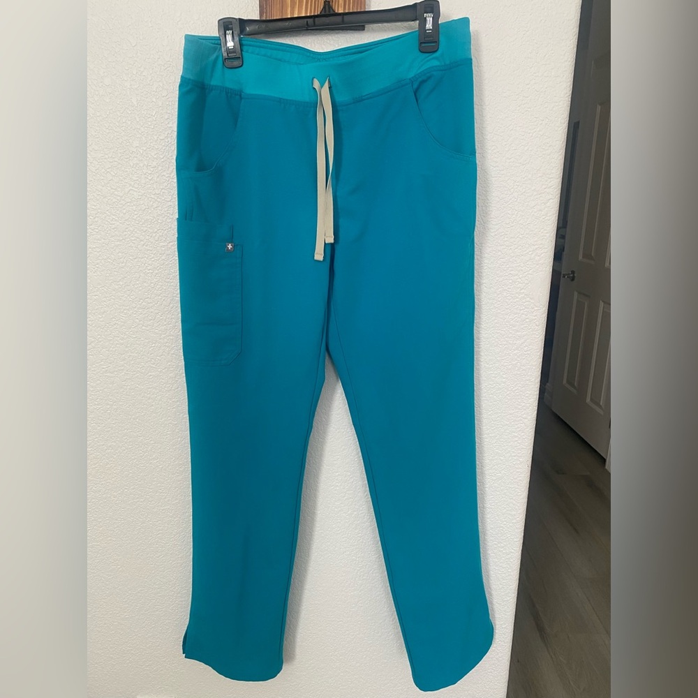 Teal Kade Scrub Pants